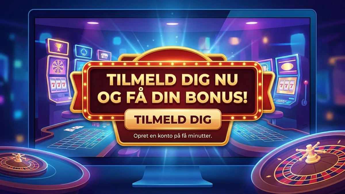 Tilmeld dig med bonus